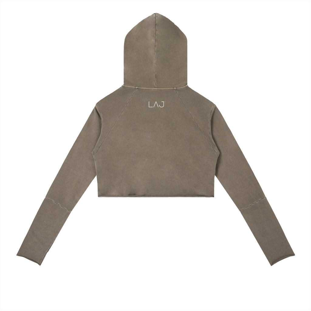 LAJ™ Women Vintage Crop Hoodie