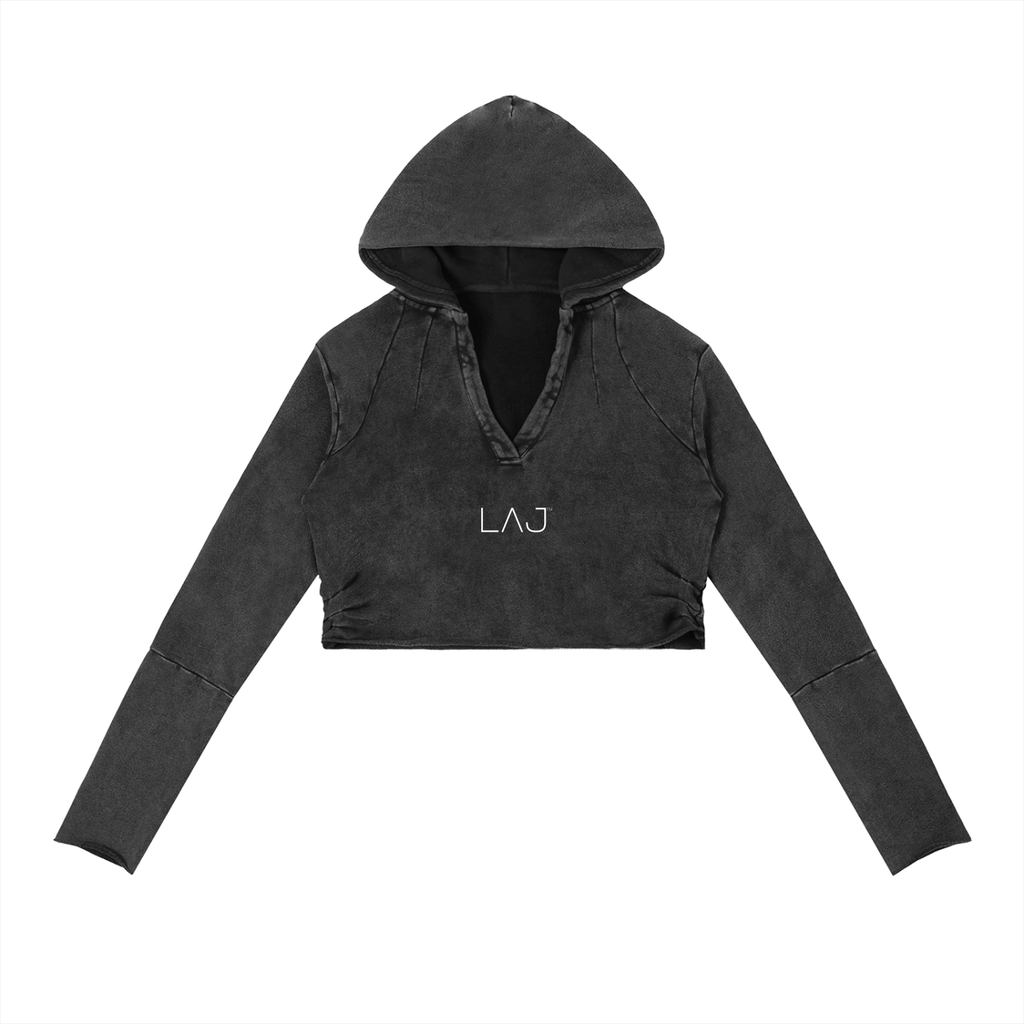 LAJ™ Women Vintage Crop Hoodie