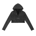 LAJ™ Women Vintage Crop Hoodie