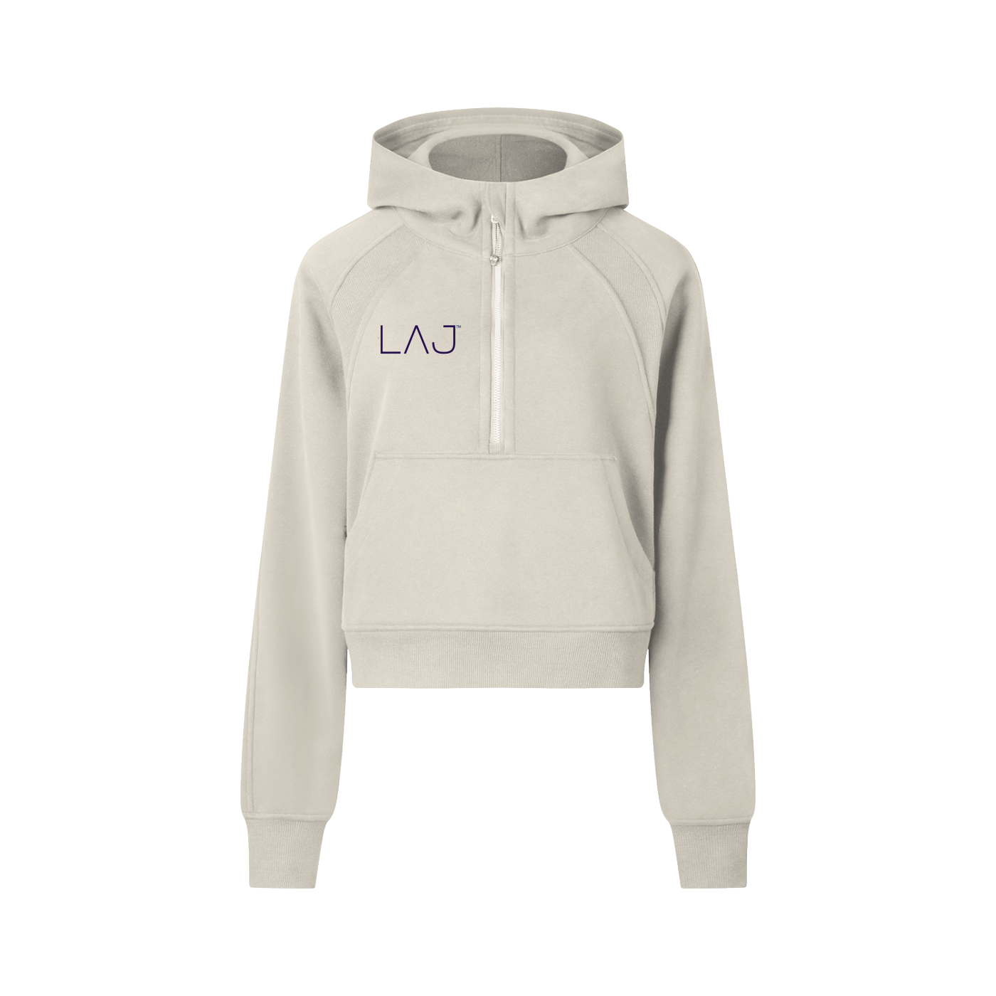 LAJ™ Womens Cropped Half-Zip Hoodie