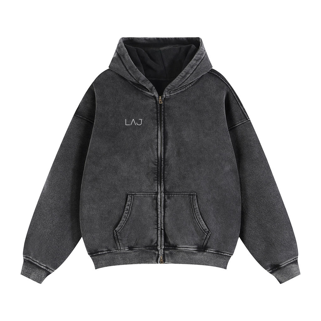LAJ™ Chilly Rustic Boxer Zip up Hoodie