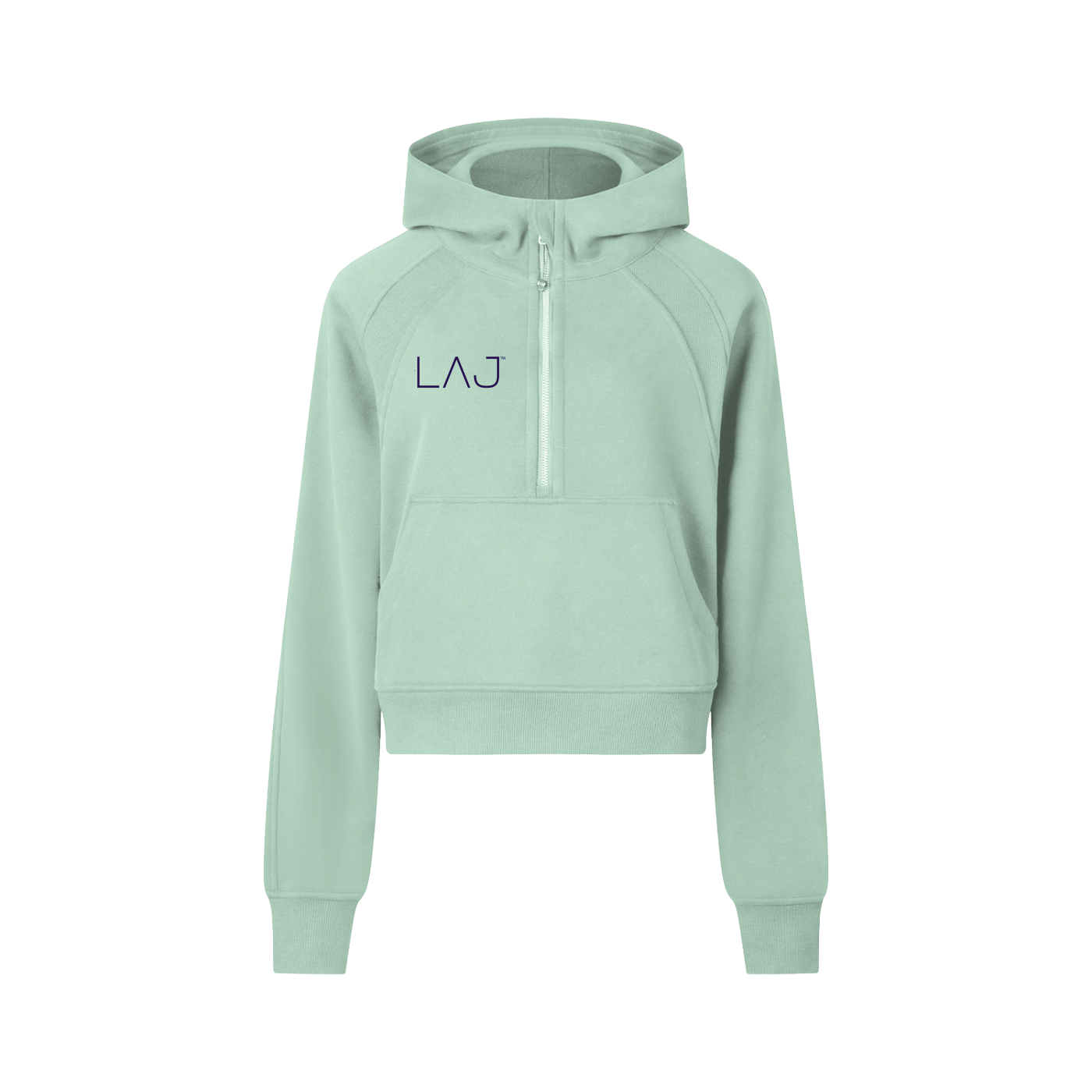 LAJ™ Womens Cropped Half-Zip Hoodie